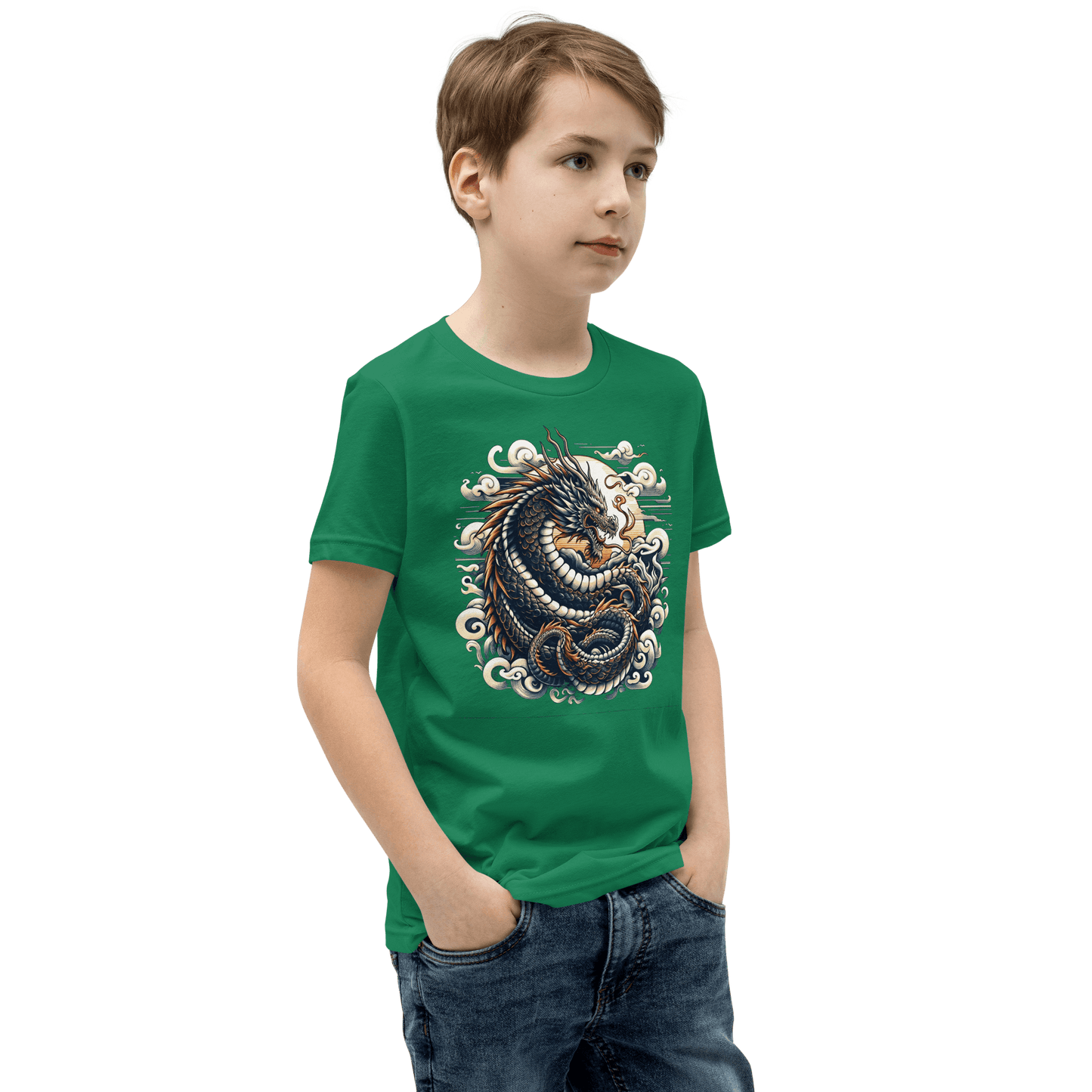 Kurzärmeliges T-Shirt für Jugendliche "Drache" - Artexio