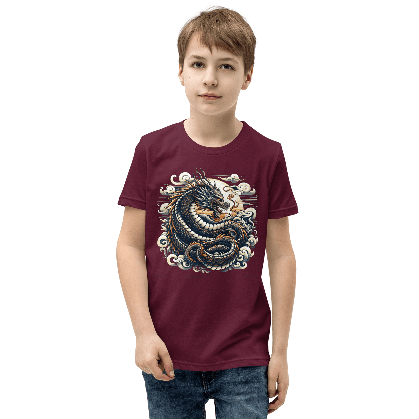 Kurzärmeliges T-Shirt für Jugendliche "Drache" - Artexio