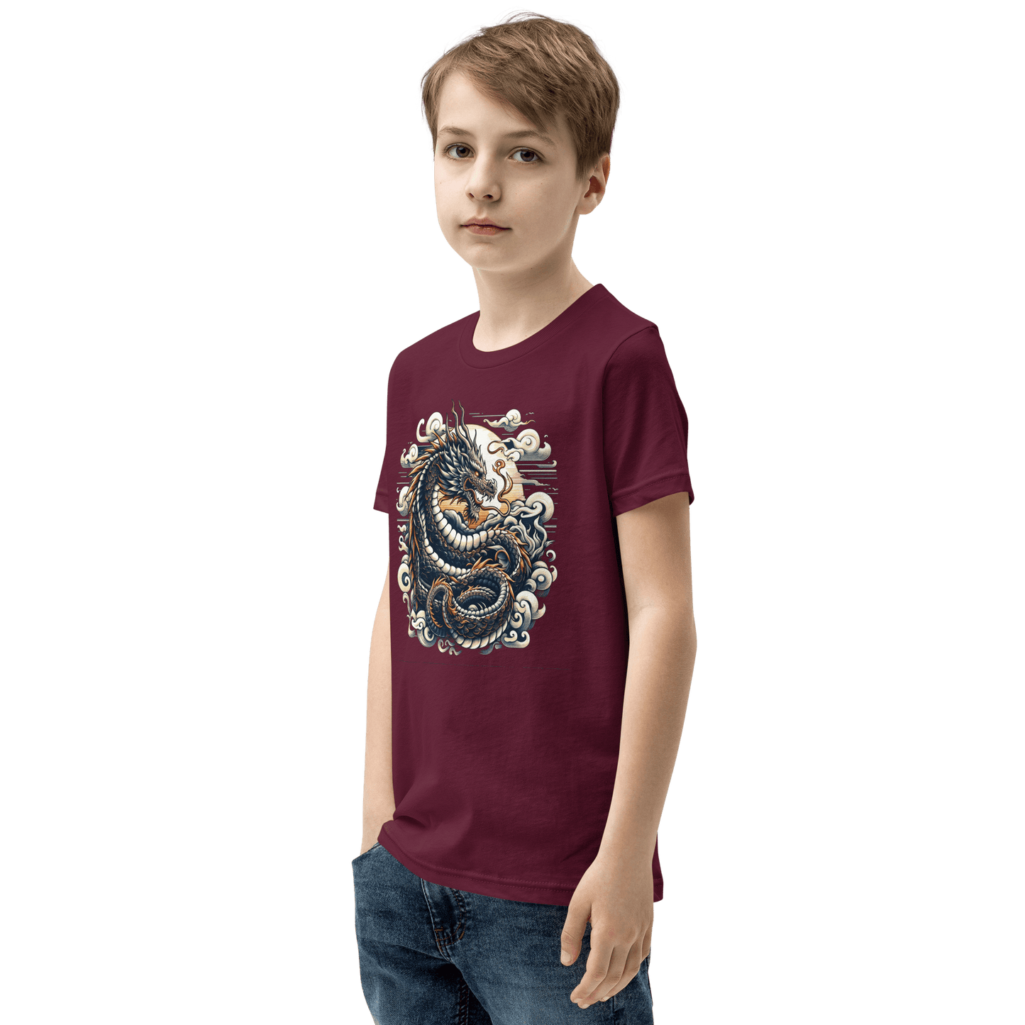 Kurzärmeliges T-Shirt für Jugendliche "Drache" - Artexio