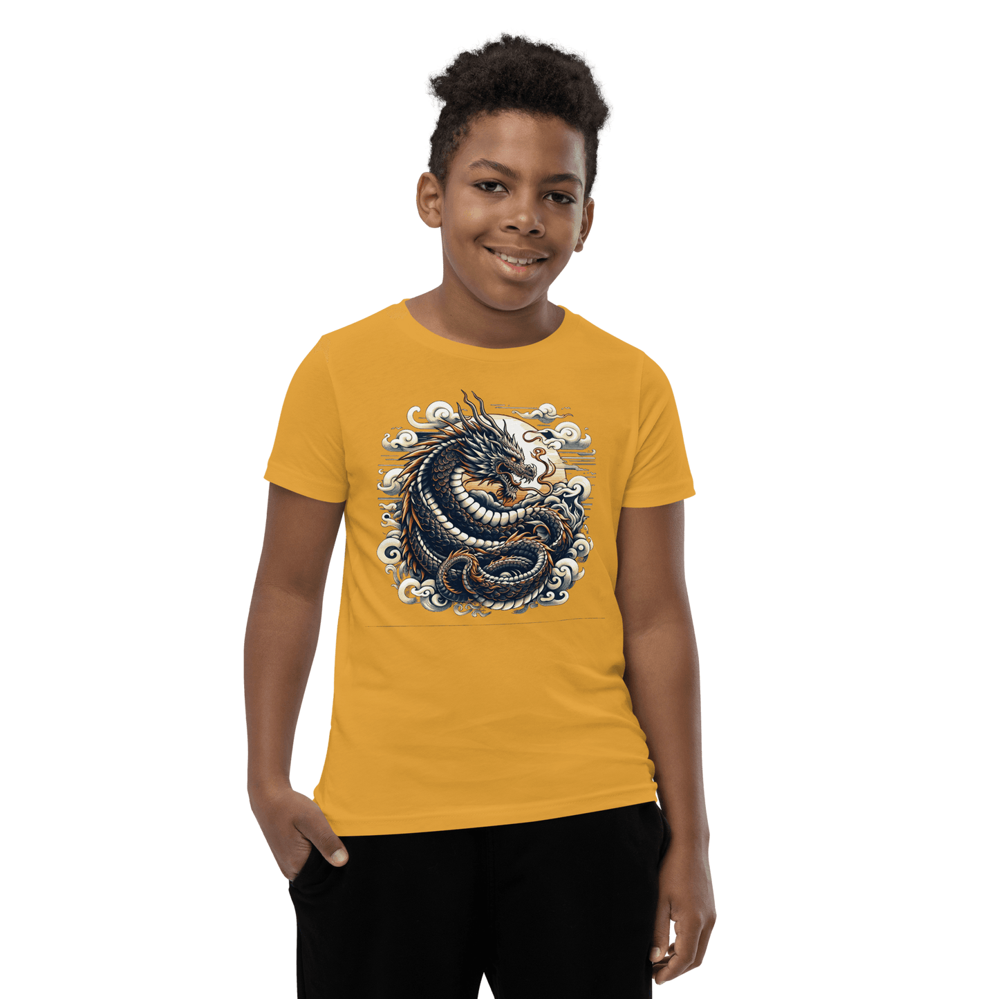 Kurzärmeliges T-Shirt für Jugendliche "Drache" - Artexio