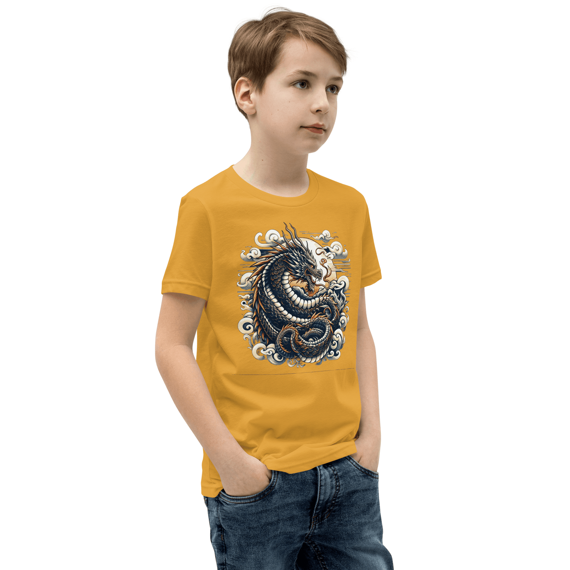 Kurzärmeliges T-Shirt für Jugendliche "Drache" - Artexio