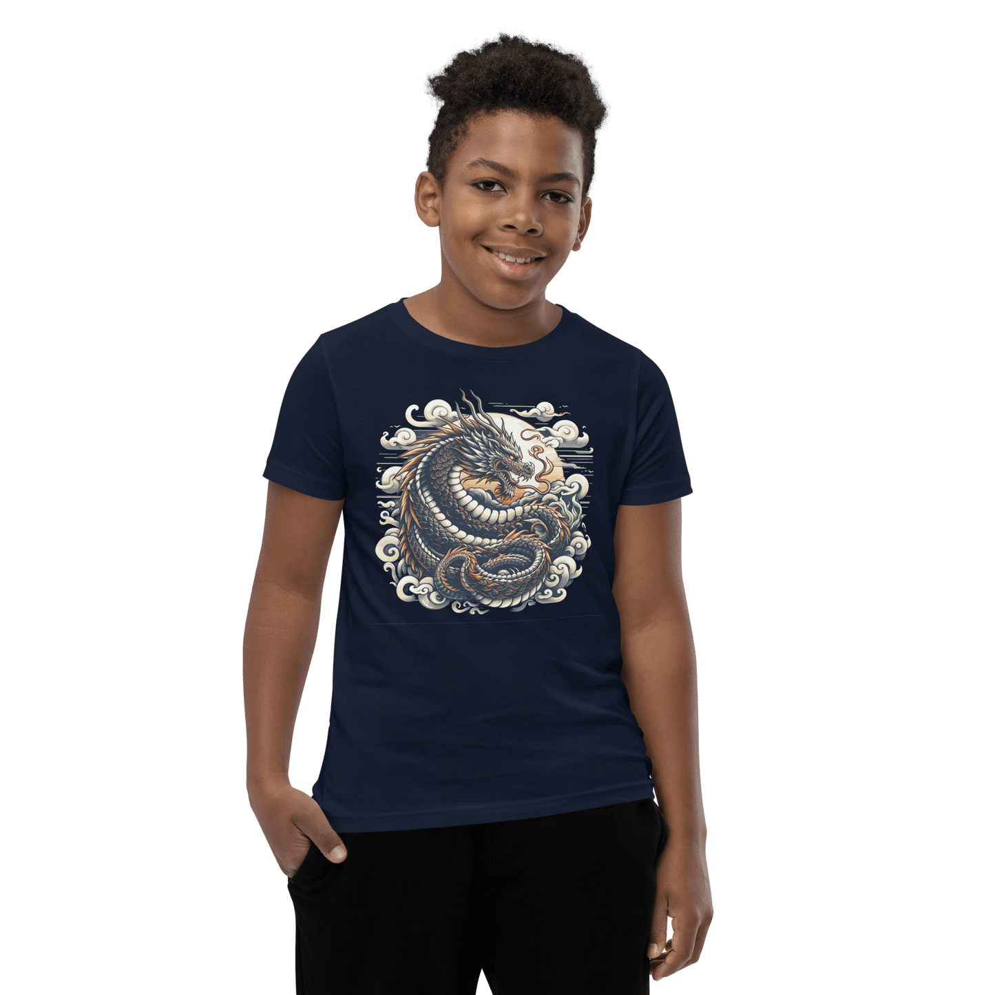 Kurzärmeliges T-Shirt für Jugendliche "Drache" - Artexio