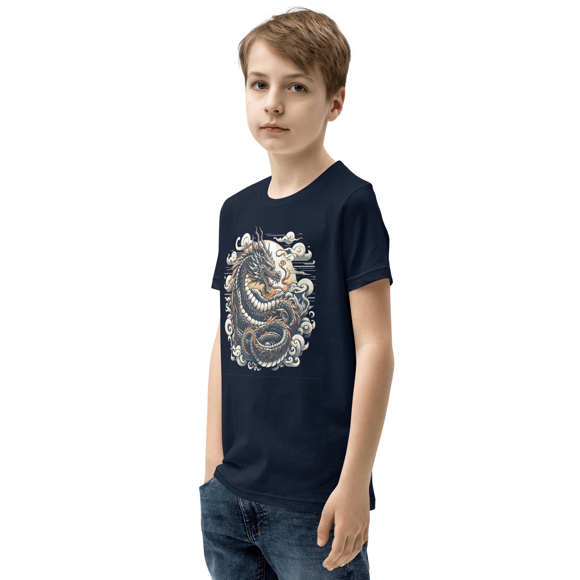 Kurzärmeliges T-Shirt für Jugendliche "Drache" - Artexio