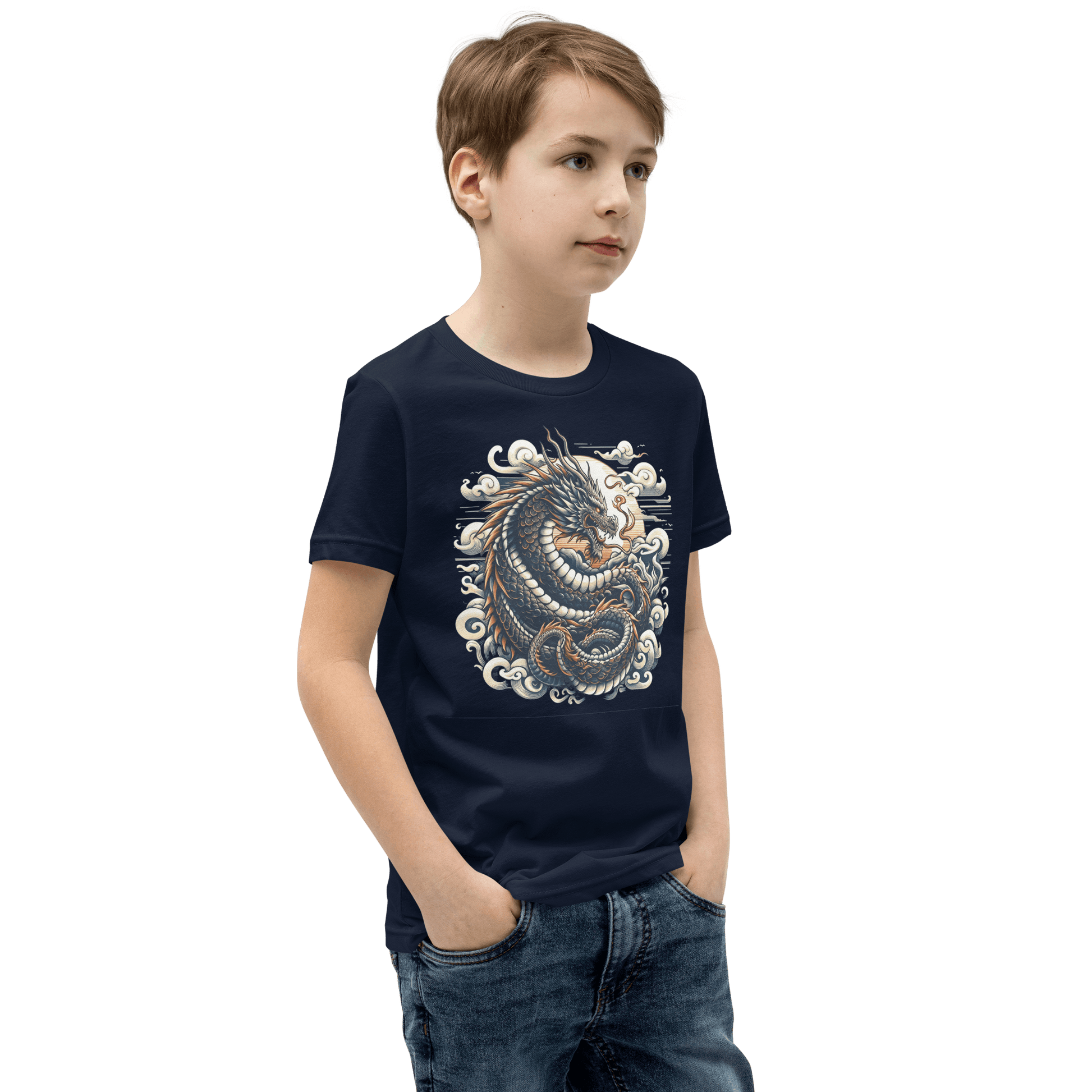 Kurzärmeliges T-Shirt für Jugendliche "Drache" - Artexio