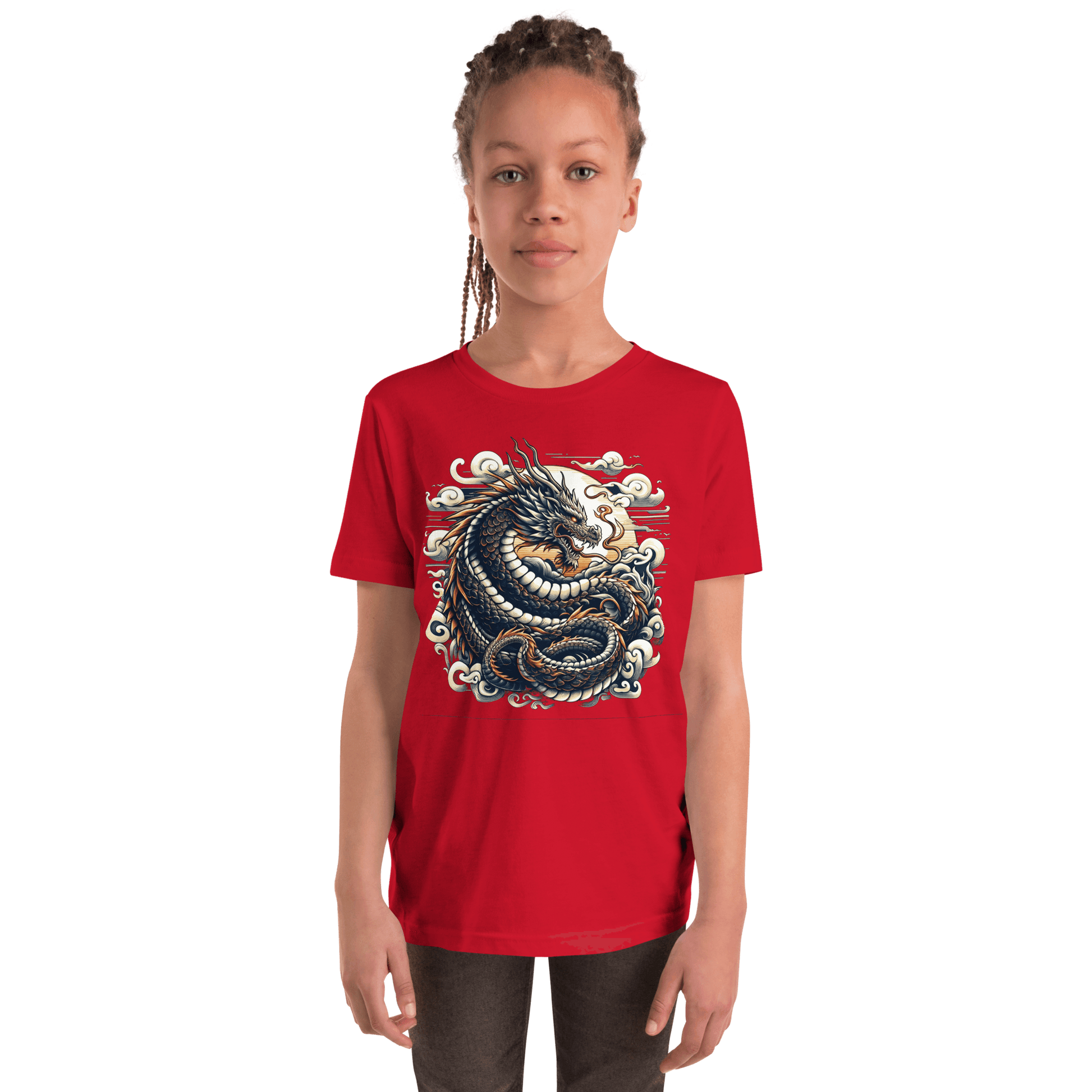 Kurzärmeliges T-Shirt für Jugendliche "Drache" - Artexio