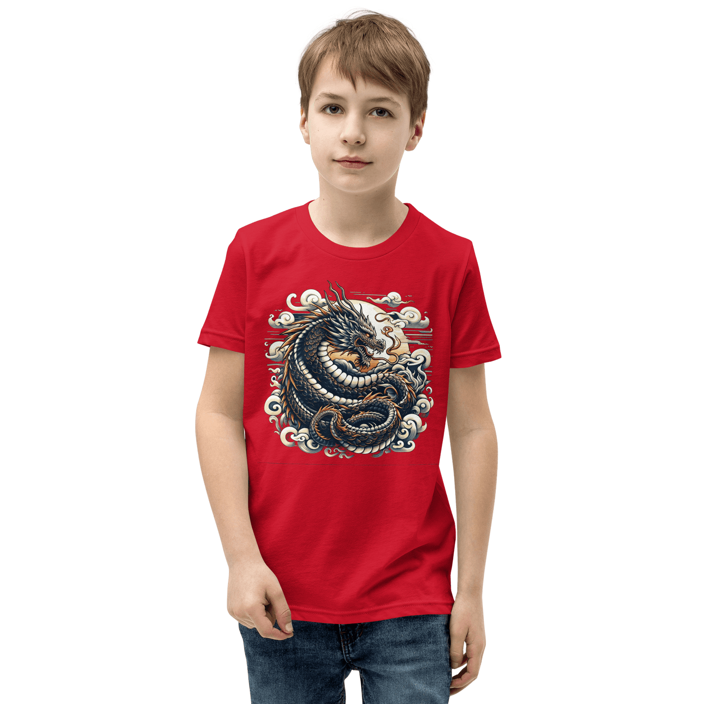 Kurzärmeliges T-Shirt für Jugendliche "Drache" - Artexio