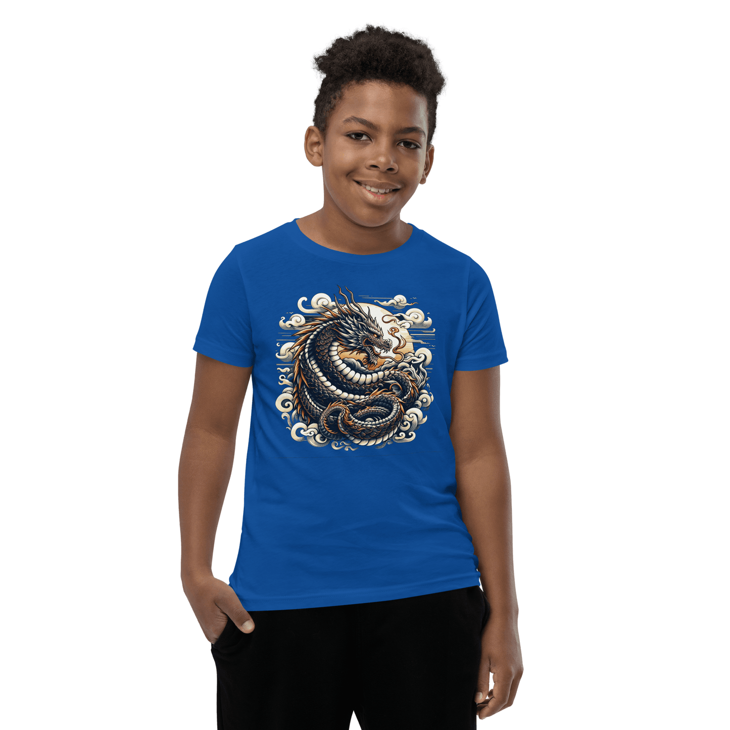 Kurzärmeliges T-Shirt für Jugendliche "Drache" - Artexio