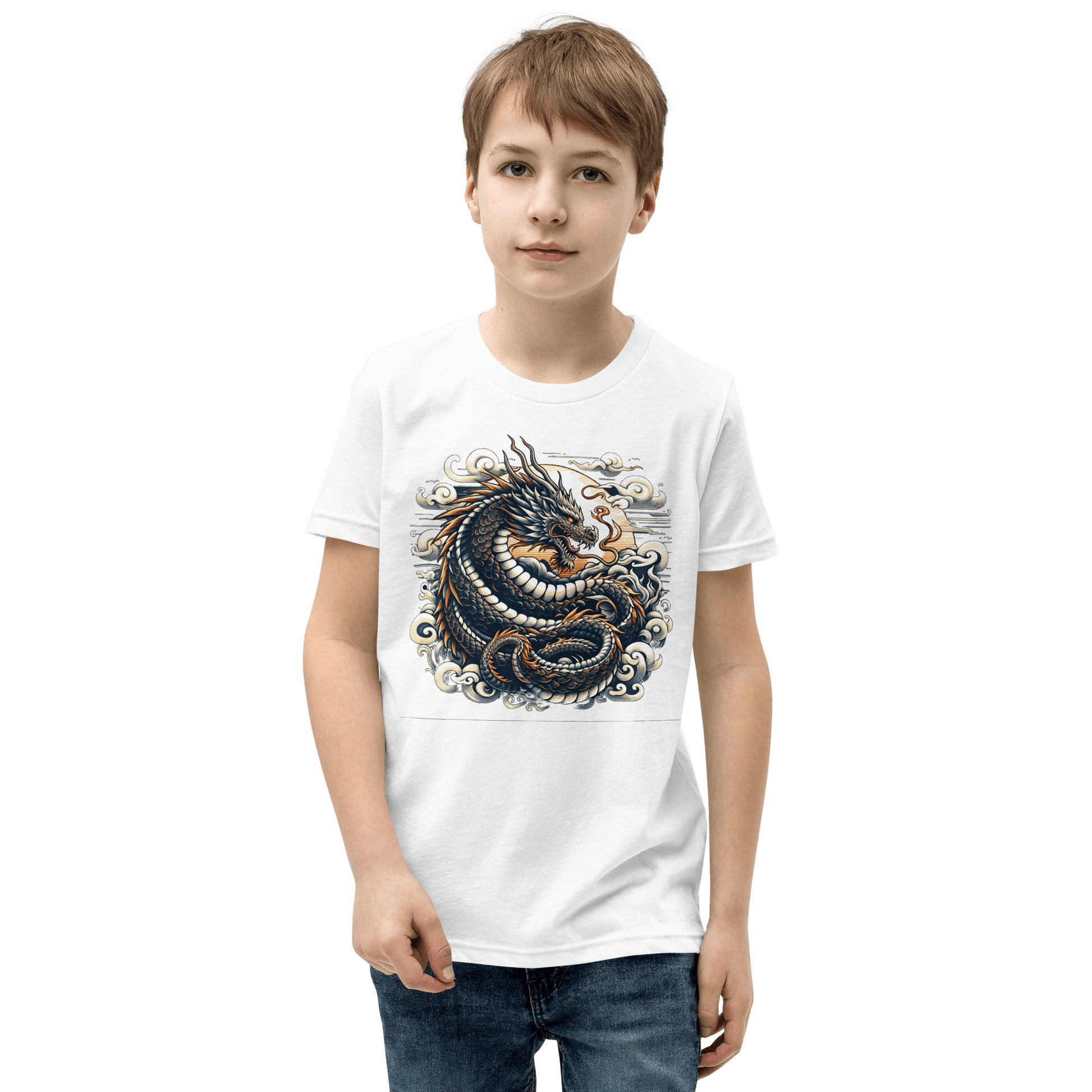 Kurzärmeliges T-Shirt für Jugendliche "Drache" - Artexio